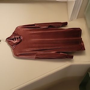 Urban Outfitters Velour Turtleneck Tunic Dress